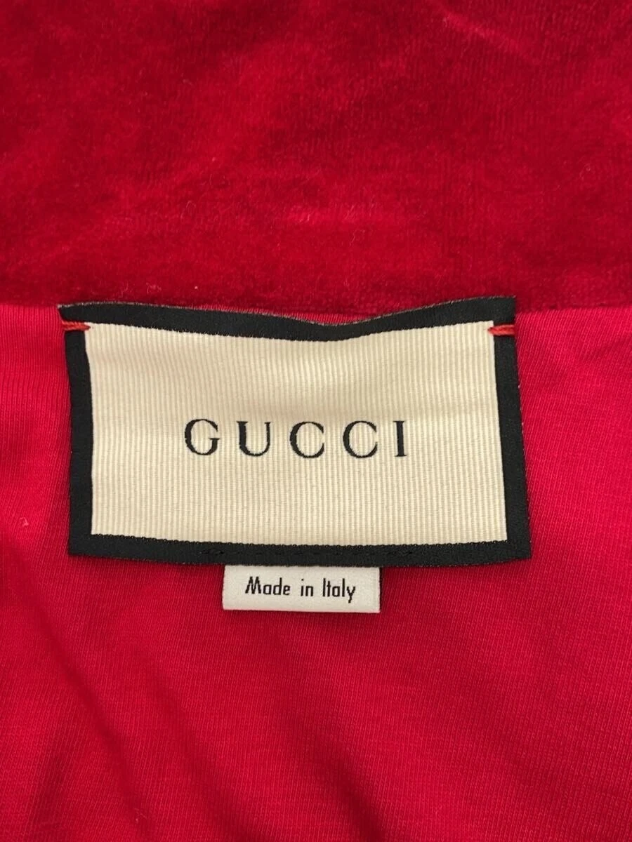 GUCCI Giacca Cotone Rosso 572305 Uomo Autentica #ED ZGA