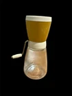 Vintage Federal Housewares Nut Grinder Gold w/White Lid Chicago IL 7 1/2"