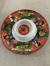 Parrot Party Melamine dip tray.