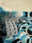 Suzie Where Blue Black White Geometric Skirt Ruffled Hem Size Large — photo 3