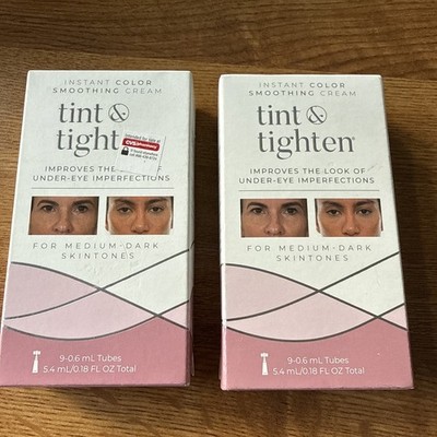 2 TINT & TIGHTEN [NIB] MEDIUM/Dark INSTANT COLOR/FINELINE/Swelling Correction