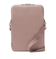 Dagne Dover  Laptop Sleeve Crossbody Bag Dune Color NWT
