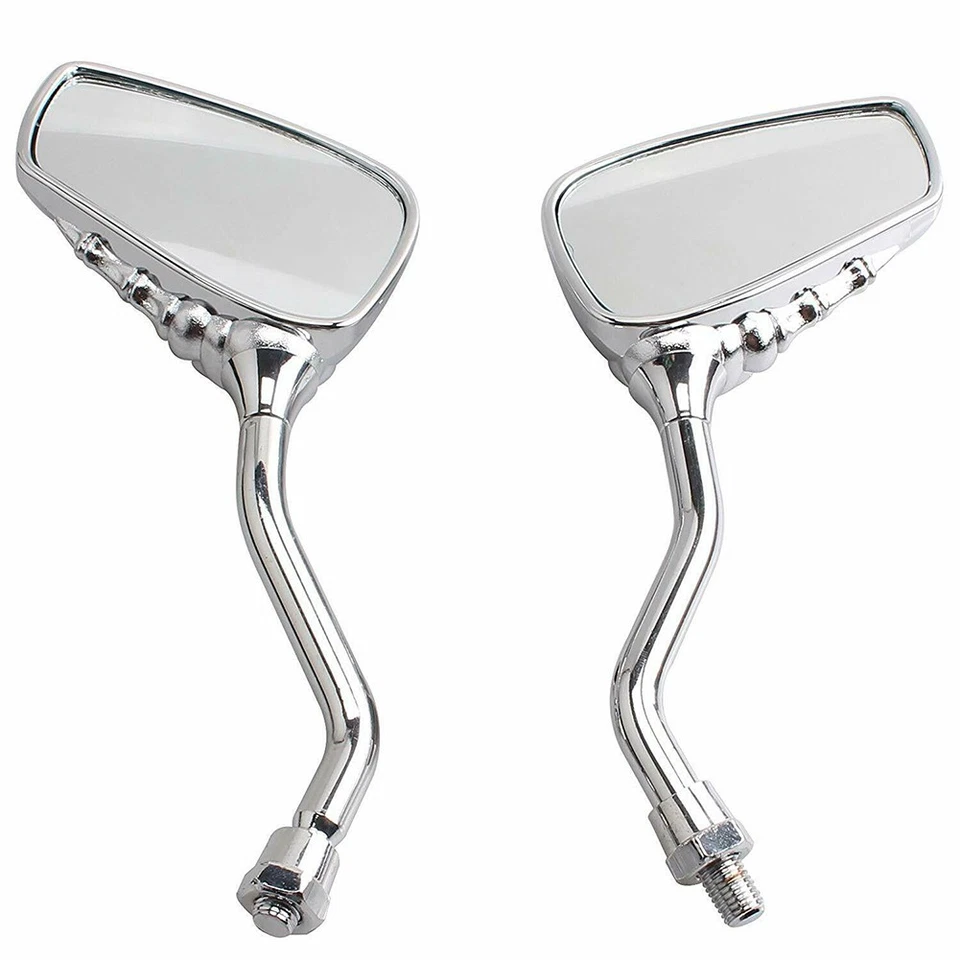 1 Pair of  Motorcycle Rearview Mirrors Skeleton Skull Hand Claw 8mm Thread Foto 4 de 4