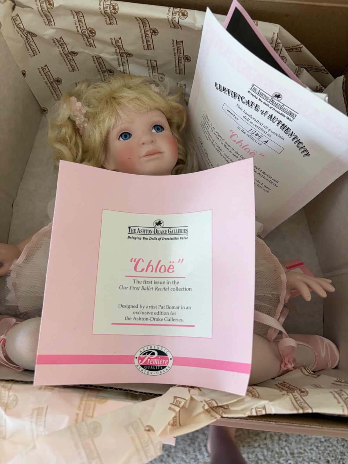 Ashton Drake Chloe Our First Ballet Recital Doll 12