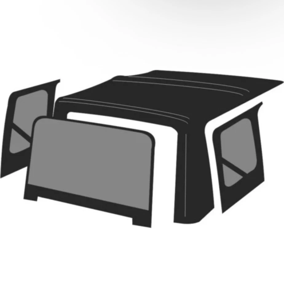 Smittybilt 9070235 capota macia de substituição - Compatível com Jeep Wrangler JK 2007-2009 2 portas - Imagem 3 de 3