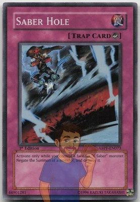 Säbelloch ABPF-DE073 Super Rare 1. Auflage Near Mint Yugioh