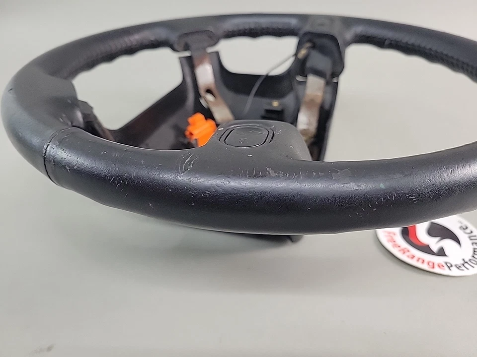 1990-1997 Mazda Miata Leather OEM Leather Steering Wheel Black MX5 MX-5 - Image 4 of 4