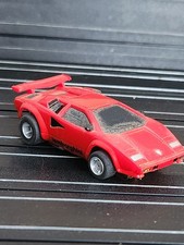 TYCO Magnum 440-X2 LAMBORGHINI COUNTACH - Red Slot Car Runs