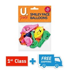 U. Smiley Balloons Perfect Party Pack Of 10.