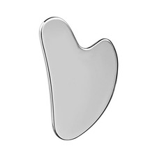 Stainless Steel Gua Sha Facial Massager Tool for Jawline Chin Lymphatic Drainage