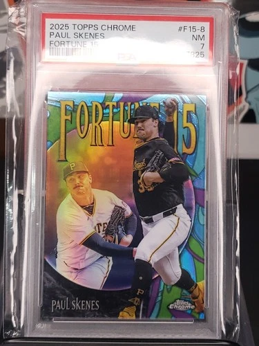 2025 Topps Chrome PAUL SKENES #F15-8 Fortune 15 PSA 7 Nm Pittsburgh Pirates