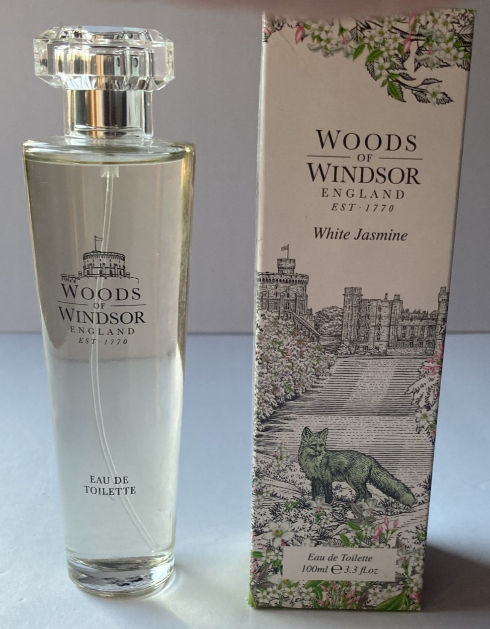 Lot of 2 WOODS OF WINDSOR WHITE JASMINE EAU DE TOILETTE 2- 3.3 oz Bottles NEW