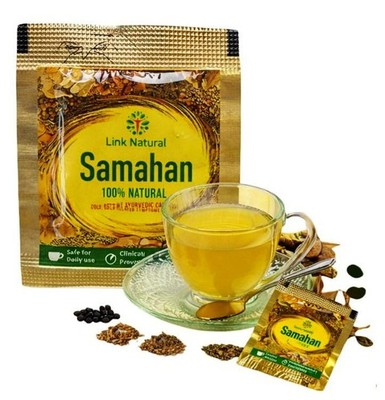 Samahan Ayurvedic Herbal Tea Sachets  Natural Cough Cold Relief Ceylon Sri Lanka
