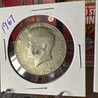 1967 Kennedy Half Dollar 1957 Quarter 90% Silver 1957 Dime 50C