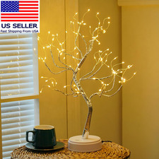 Fairy Light Spirit Tree, 20-Inch Tabletop Bonsai 108-LED Tree Light, USB or Batt
