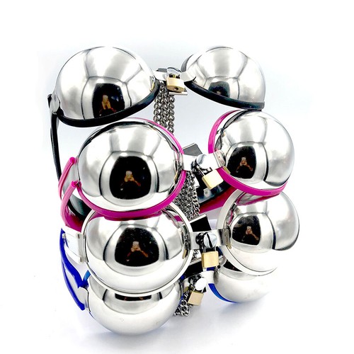 Stainless Steel Male & Female Chastity Bra Device Secure wear Chastity Belt - Bild 10 von 13
