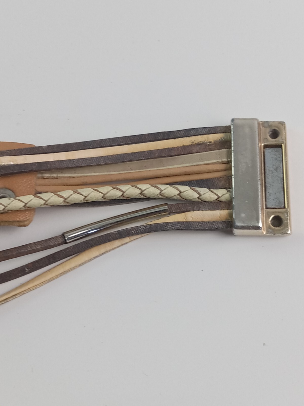 Multi-Layer Leather Wrap Bracelet Compatible With… - image 4