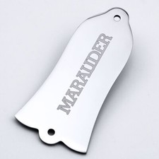 2 Hole Stainless Steel Bell Shaped Guitar Truss Rod Cover "MARAUDER" fit LP/SG