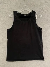 Hugo Boss Mens Tank Top Black Size Medium Sleeveless Beach Adult Cotton