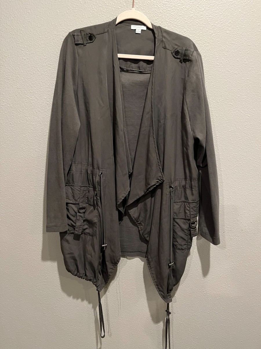 Women's CAROLINA BELLE Montreal Green Waterfall Drawstring Jacket