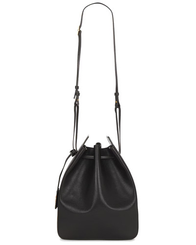 SAINT LAURENT $2400 Dark Vert Fonce Large Leather Bucket Bag New & Authentic