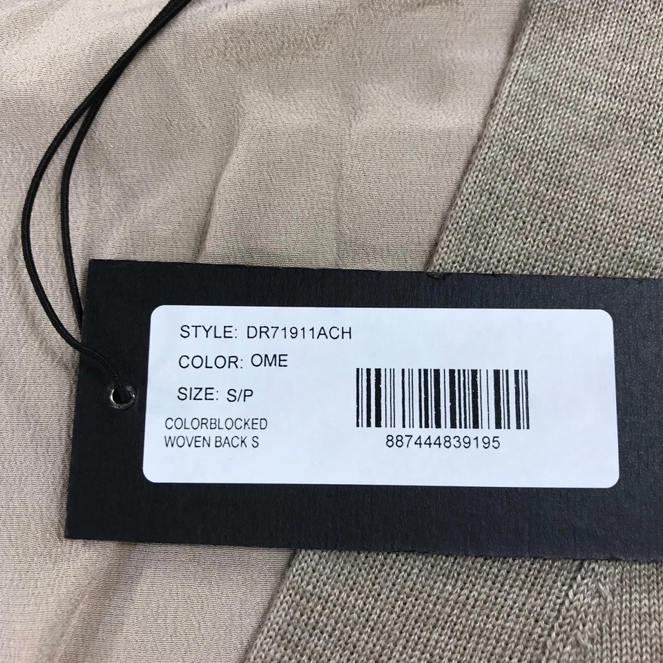 Derek Lam 10 Crosby Womens Small Beige Pink Silk Pullover Oversized Cashmere - Изображение 3 из 4