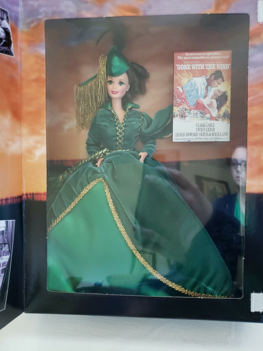 green emerald velvet dress Amazon.com: Hollywood Legends Collection Barbie Doll Scarlett O'Hara in Green  Drapery Dress : Toys & Games
