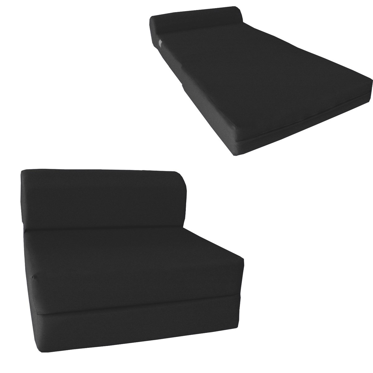 Twin 6x36x70 Flip Chair Folding Foam Beds, Foldable Sofa Bed
