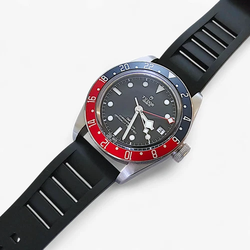 Cinturino orologio originale FKM gomma ventilato subacqueo impermeabile sport 20mm 22mm UK - Foto 16 di 63