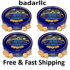 Royal Dansk Danish Cookie Selection, No Preservatives or Coloring, 12oz(4 Pack)
