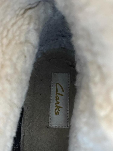 Clarks Ladies Black Leather Lace Up Faux Fur Lined Boots Shoes UK 5 EUR 38 -A191 - Afbeelding 7 van 7