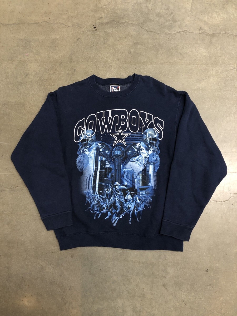 Vintage 90's Dallas Cowboys Pro Player 3D Graphic NFL Sweatshirt