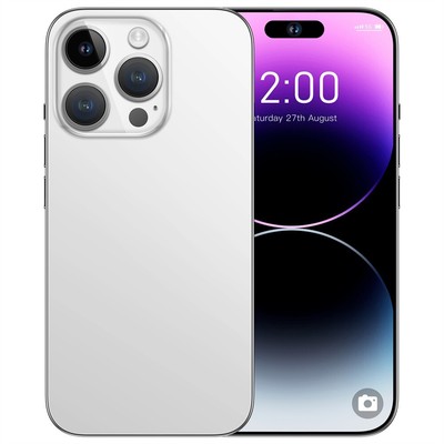 i14 Pro Max Cellphones 7.3-inch Android 13 Phone Qualcomm 8 Gen 1 CPU,8GB+512GB