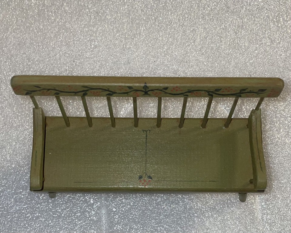 Miniature Dollhouse Wooden Bench eBay