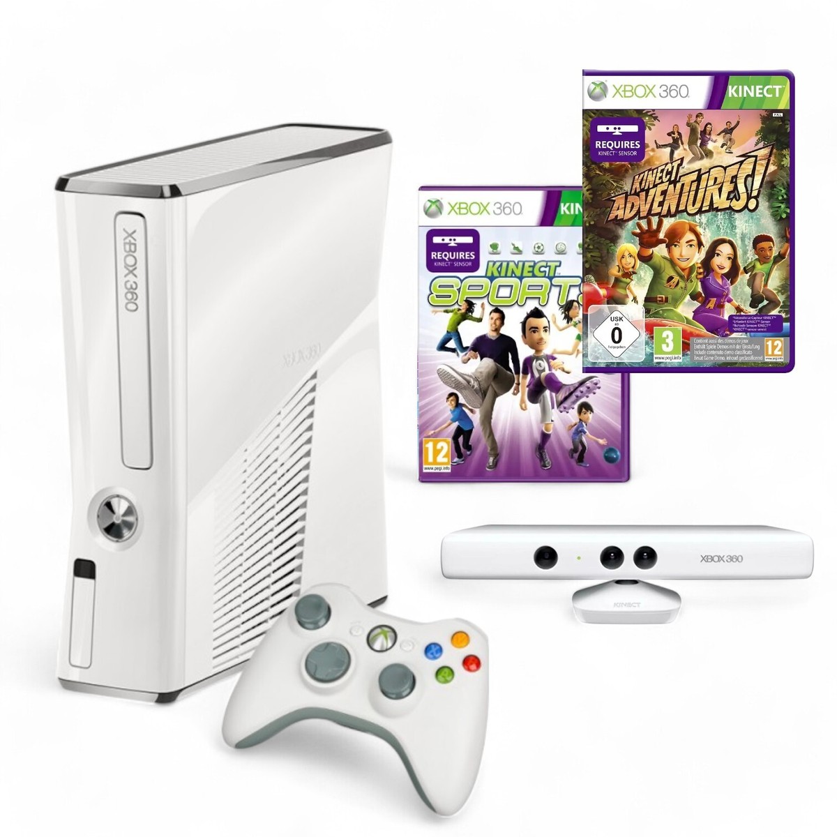 Microsoft Xbox360 XBOX 360 4GB + KINECT… Amazon.com: Xbox 360 Slim 4GB with Kinect (Renewed)