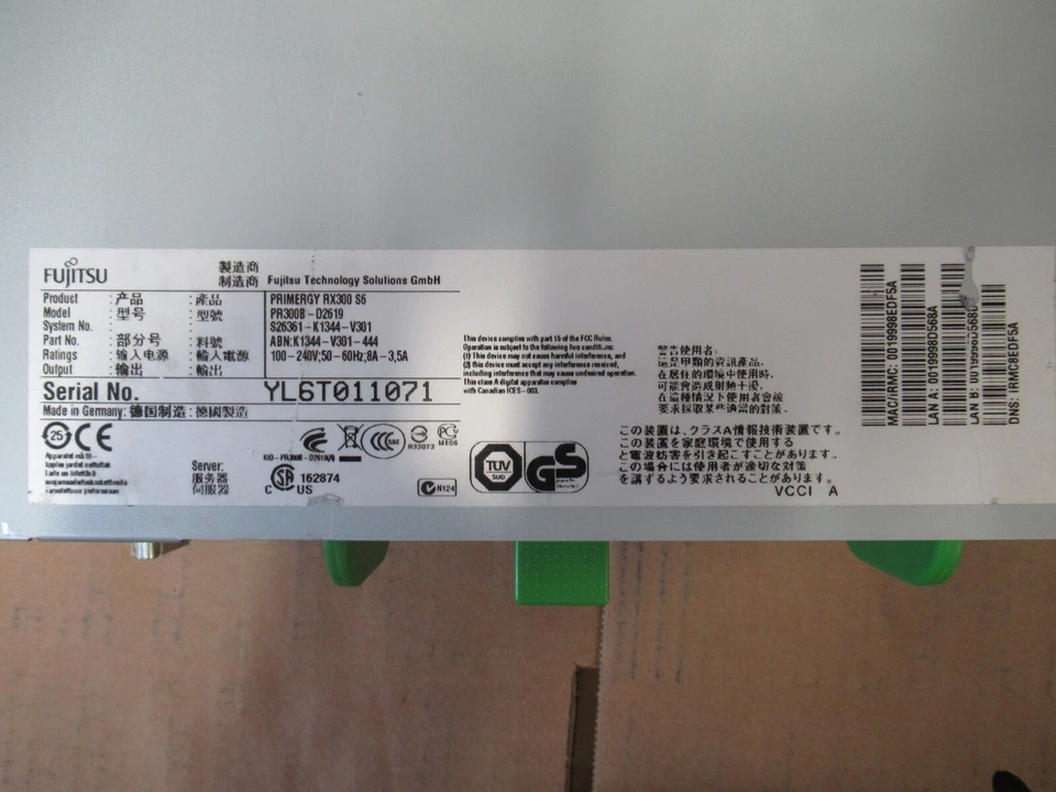 Fujitsu Primergy RX300 S6 Quad Core E5630 2.53GHz 8GB Ram 3.6TB Bay Server - Image 3 of 3