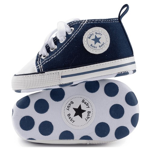 Baby Infant Classic Canvas Baby Shoes Boy/ Girl Soft Sole Size 0-18 Months - Picture 32 of 87