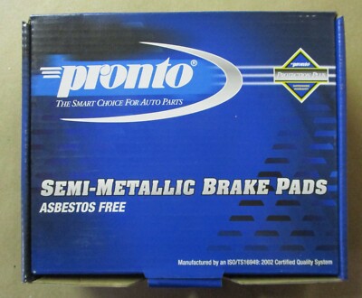 BRAND NEW PRONTO FRONT BRAKE PADS PMD255 / D255 FITS *SEE CHART* W/O ABS