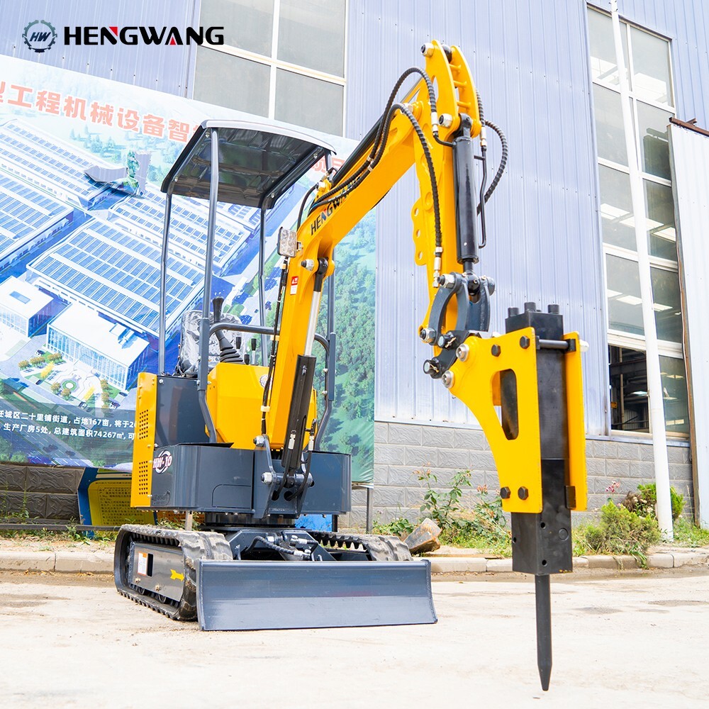 Household 1750 lb Mini Excavator With Powerful And High Digging Force B&S Engine
