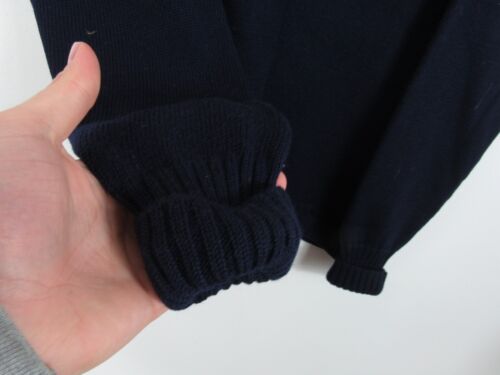 SUMERLAND Vintage Jersey Isles Wool Thick Knit Blue Fisherman Jumper M 40" -Wear - Picture 4 of 11