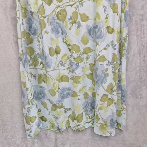 Vintage Norton Studio Dress Xtra Large Linen Blend Blue Floral Shift Cottagecore - Picture 7 of 18