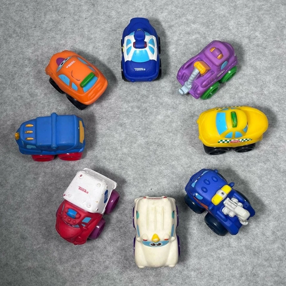 Tonka Lil Chuck & Friends 2.5" Cars Trucks Wheel Pals Lot of 8 Hasbro 2005-2009 - Image 2 of 4