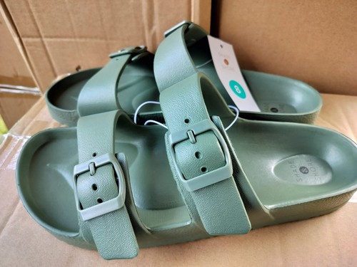 Shade & Shore Womens Neida EVA Two Band Footbed Slide Sandals 86509392 - Picture 1 of 4