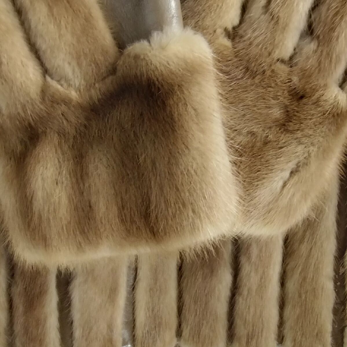 Mink Fur Leather Coat Vintage 70's Jacket with Belt Paneled Mink Fur Leather Coat Vintage 70's Jacket with Belt Paneled