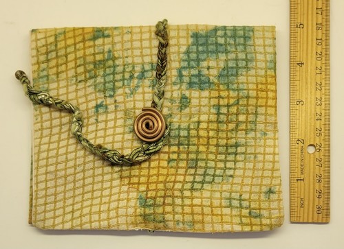 Bolsa de envoltura de tarot hecha a mano se adapta al botón de alambre de cobre oráculo del tarot 5"x 6,5" - Imagen 2 de 9