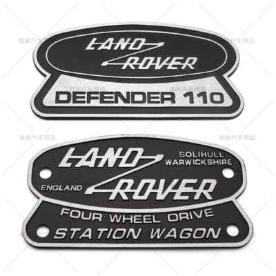 Metal Car Grille Sticker For Land Rover Defender DEFENDER Commemorative Emblem