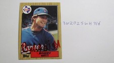 1987 Topps Bobby Witt Sr. signed Baseball Card