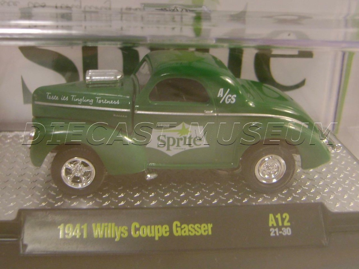 1941 '41 WILLYS COUPE GASSER SPRITE A12 M2 MACHINES DIECAST 2022