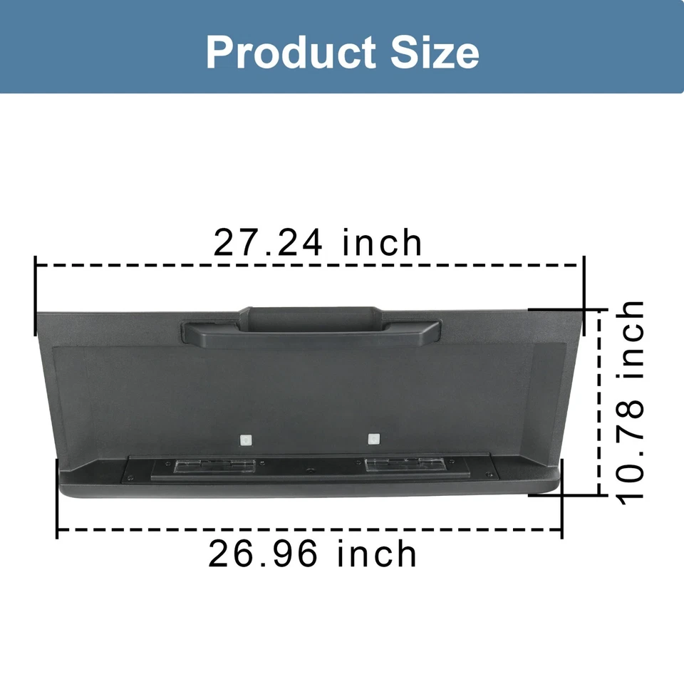 REAR LICENSE PLATE BRACKET TRIM MOLDING FITS 2003-2005 HUMMER H2 15135441 NEW - Image 2 of 4