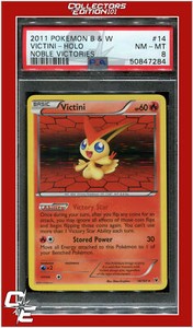 Noble Victories 14 Victini Holo PSA 8